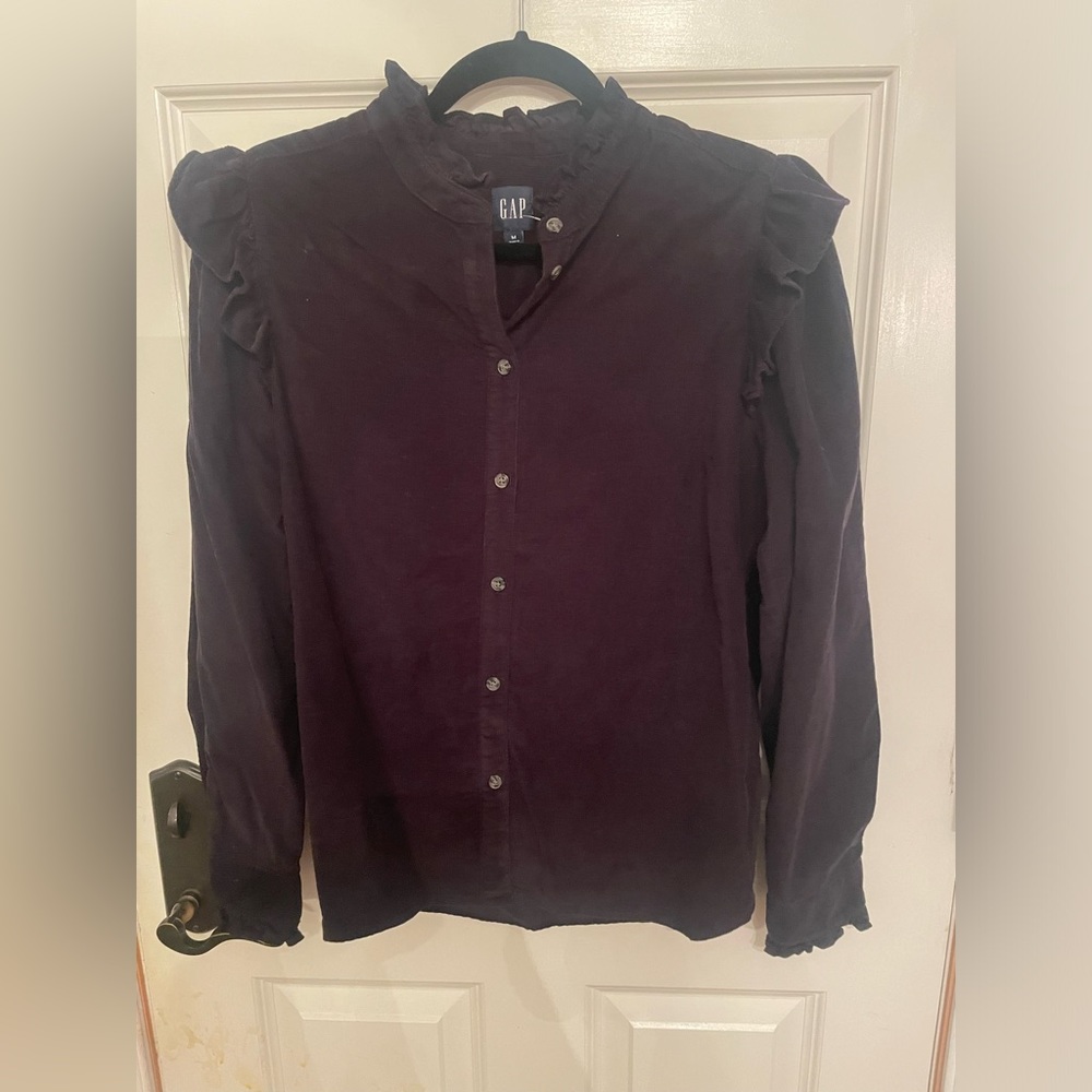 GAP Women's Corduroy Button Down Shirt